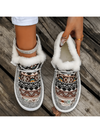 Cozy Comfort: Women's Fleece-Lined Canvas Sports Shoes for Winter Walks