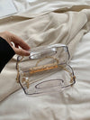 Chic Mini Acrylic Box Bag - Trendy Transparent Armpit Shoulder Bag for Women