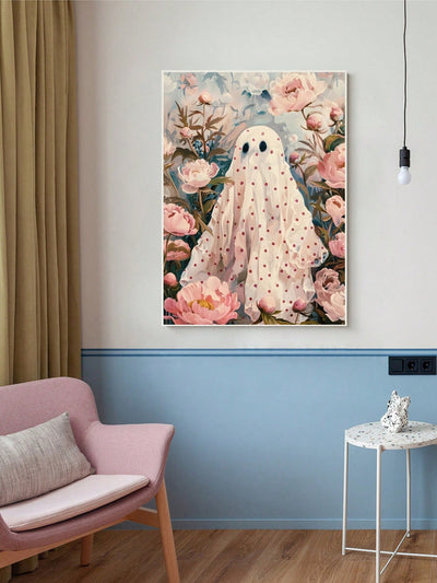 Fantastical Ghost Posters: Creepy Cute Pink Halloween Decor