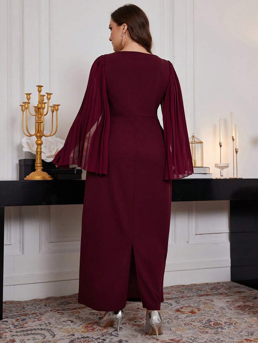 Step into the spotlight with this Elegant Plus Size Long Sleeve Ruched A-Line Dress! The flattering ruched design and cross V-neck add a touch of charm, while the flowing A-line silhouette ensures comfort and grace. Perfect for special occasions, this dress hugs your curves just right and twirls with a playful flair. Celebrate your style with a dress that’s as confident and vibrant as you are!