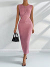 Chic Criss-Cross Cutout Knit Dress - Perfect for Spring & Autumn