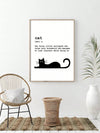 Whimsical Cat Canvas Poster - Fun Wall Art for Home & Office Decor