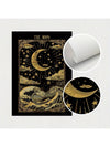 Celestial Harmony: 3-Piece Mystic Sun, Moon & Star Wall Art Set