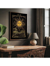 Celestial Harmony: 3-Piece Mystic Sun, Moon & Star Wall Art Set