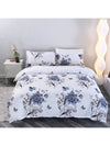 Chic Floral Retreat: 3-Piece Polyester Bedding Set with Duvet Cover & Pillowcases