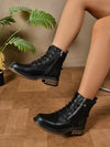 Retro British Style Lace-Up Ankle Boots: Elegant Comfort in Every Step