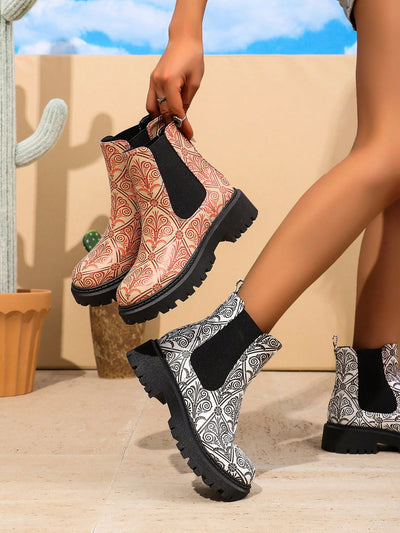 Women's Colorblock Chelsea Ankle Boots: Stay stylish This Winter