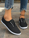 Step Up Your Style with These Round Toe Slip-On Sports Shoes for Women