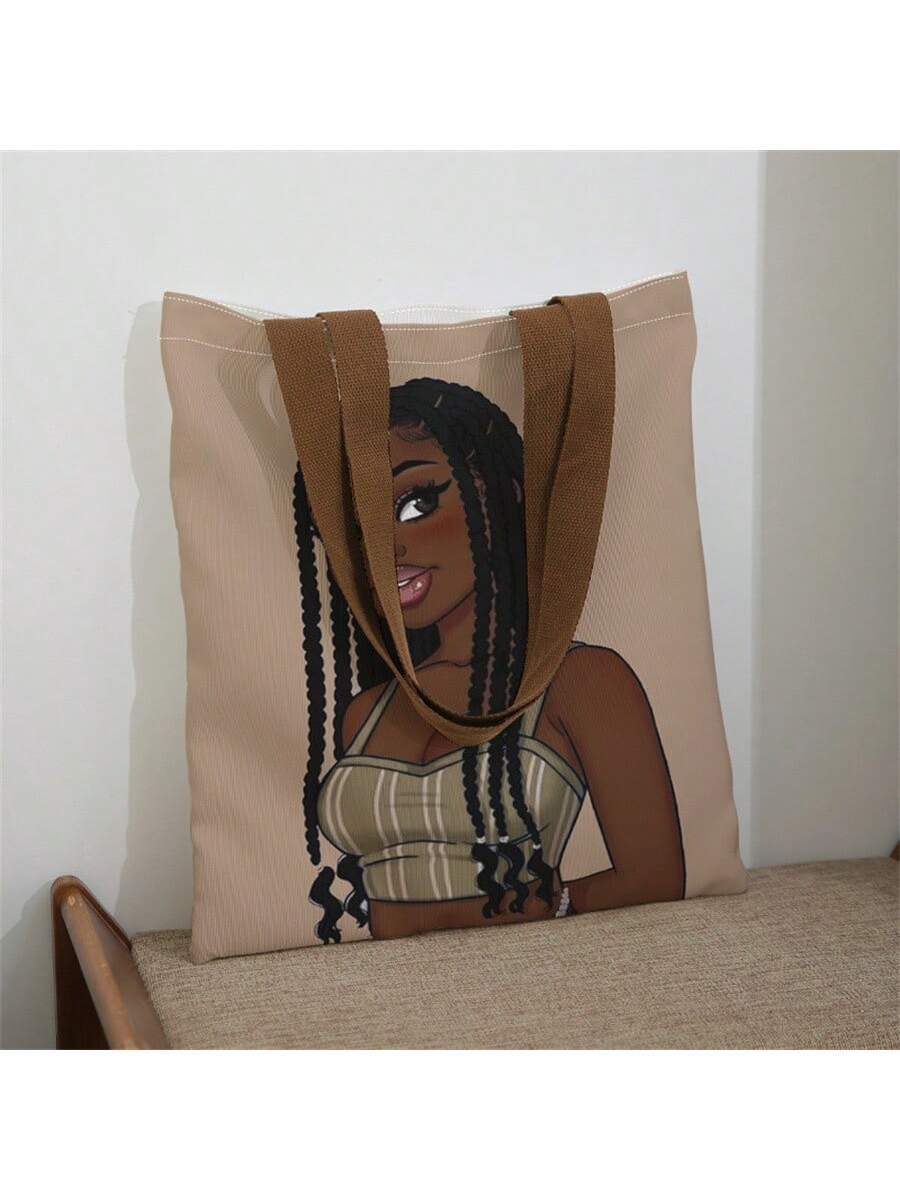 Carry your style everywhere with this versatile double-sided portrait print shoulder bag. Perfect for beach days, shopping trips, or everyday adventures, this reusable tote combines fashion with function. The eye-catching design features striking artwork on both sides, ensuring you look great from every angle. Durable construction handles your essentials with ease, while the comfortable shoulder straps make it easy to carry. 