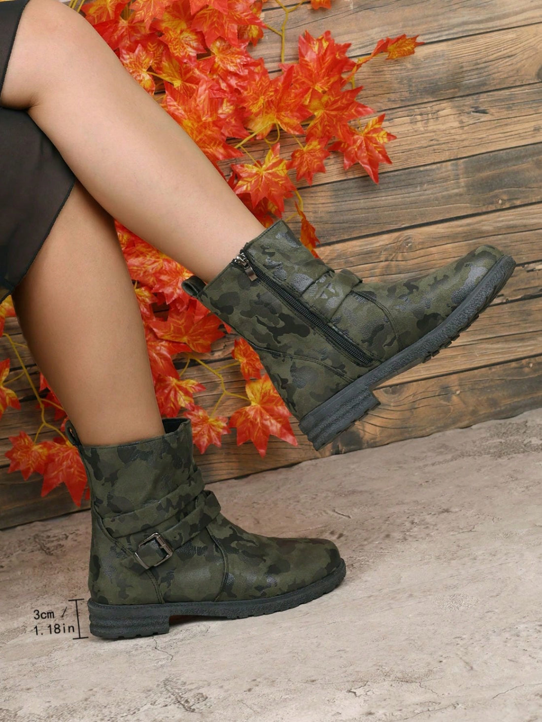 Elevate your shoe game with the Chic & Cozy ankle boots. These minimalist flats feature a multi-color design and a trendy buckle detail. Crafted with comfort and style in mind, these boots are perfect for any occasion. Step out in style and be the envy of all your friends.