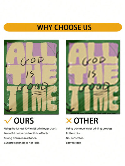 God Is Always Good - Inspirational Canvas Wall Art for Home and Office Décor