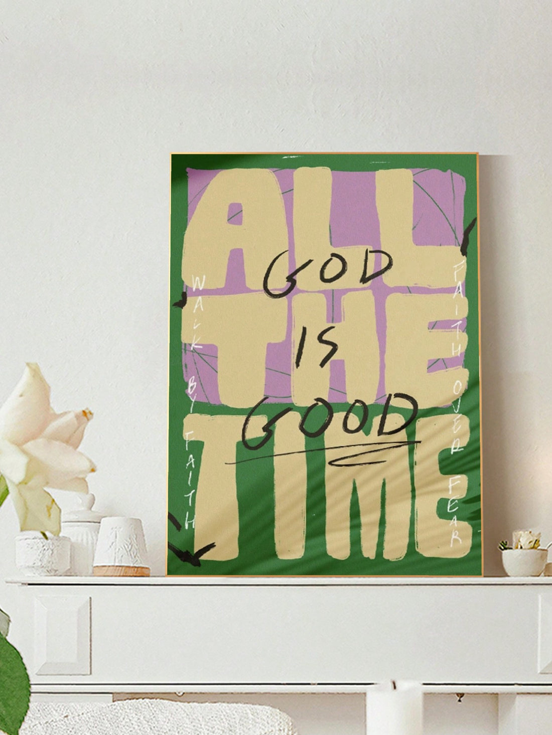 Experience daily inspiration with our "God Is Always Good" canvas wall art. This beautifully crafted piece is the perfect addition to any home or office décor. With its inspiring message and high-quality canvas material, it serves as a constant reminder of the goodness of God in our lives. Elevate your space and mindset with this timeless and meaningful artwork.