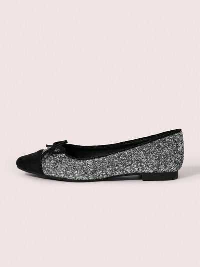 Women's Sequin Square Toe Flats: Sparkle and Shine for Every Occasion