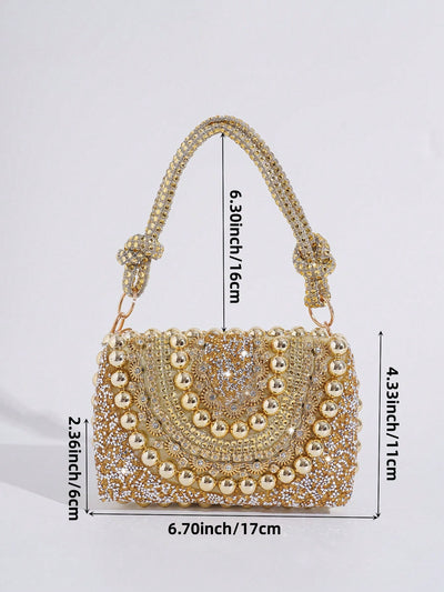 Radiant Rhinestone Evening Clutch: Glamorous Accessory for Formal Events