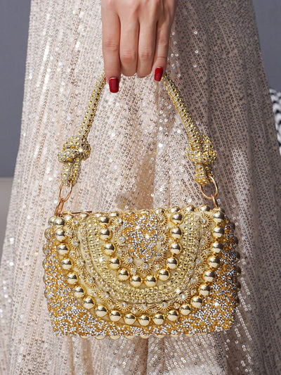 Radiant Rhinestone Evening Clutch: Glamorous Accessory for Formal Events