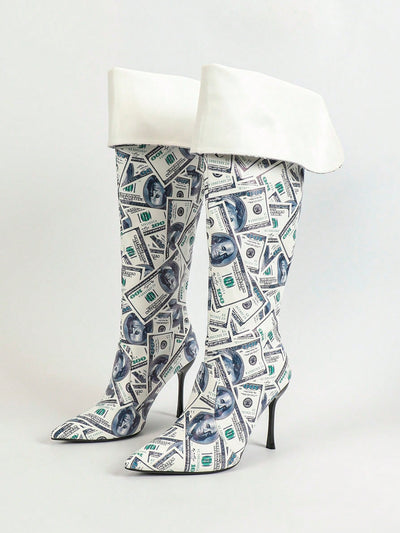 Floral Elegance: Women's Thigh High Boots for Fashionable and Glamorous Looks