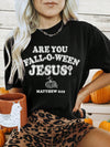 Spooktacular Style: Black Pumpkin Graphic Tee for Women