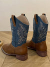 Chic Embroidered White Western Boots for Women - Perfect for Autumn & Winter Style