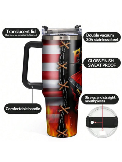 40oz Double-Layer Insulated Stainless Steel Travel Cup – Perfect for Outdoors, Fitness, and On-the-Go