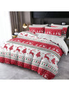 Cute Cartoon Spaceship Duvet Set: Nordic Style Christmas Design for Home and Dorm