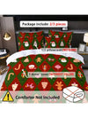 Cute Cartoon Spaceship Duvet Set: Nordic Style Christmas Design for Home and Dorm