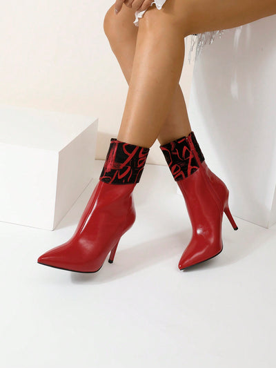 Dazzling in Chic: Women's Pointed Toe Elegant High Heel Boots