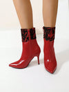 Dazzling in Chic: Women's Pointed Toe Elegant High Heel Boots