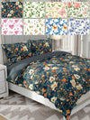 Floral Dreams Printed Duvet Cover Set: Soft, Skin-Friendly, and Machine Washable - Perfect for Twin, Queen, and King Size Beds