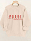 Trendy Graphic Sweatshirt with Long Sleeves and Casual Round Neck