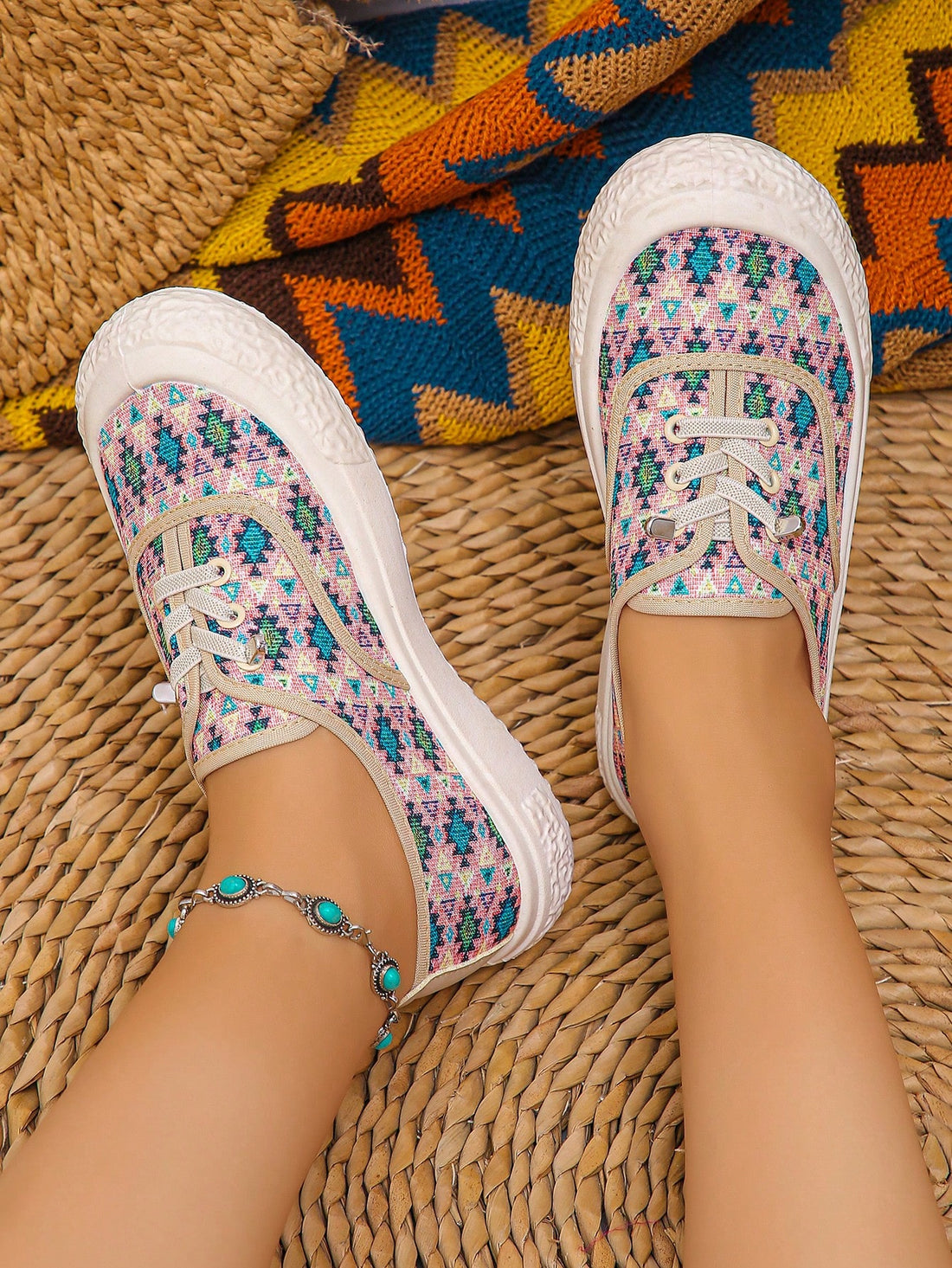 Upgrade your shoe game with Comfy Chic slip-on boat shoes. Made with breathable canvas materials and a thick sole, these shoes are perfect for every season. Stay comfortable and stylish all year round!