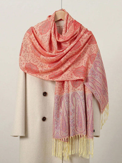 Luxury Vivid Cashmere Scarf: Elevate Your Winter Style With Jacquard Wraps and Ponchos