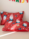 Festive Christmas Dreaming: 3 Piece Polyester Duvet Cover Set