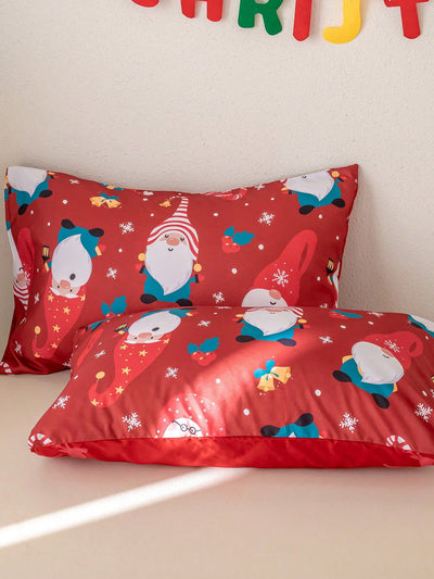 Festive Christmas Dreaming: 3 Piece Polyester Duvet Cover Set