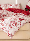 Festive Holiday Cheer: 3 Piece Christmas Polyester Printed Duvet Cover Set