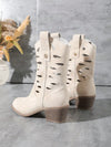 Embroidered Elegance: Women's British-Style Ankle Western Boots for Fall & Winter