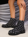 Chic & Comfortable: Women's Slip-On Sequin Short Boots for Effortless Style