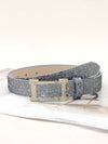 Stylish Rhinestone-Embellished PU Leather Belt with Smooth Buckle – Perfect for Any Occasion