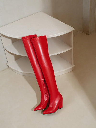 Sleek and Stylish: European and American Style Over-The-Knee Boots for Autumn and Winter