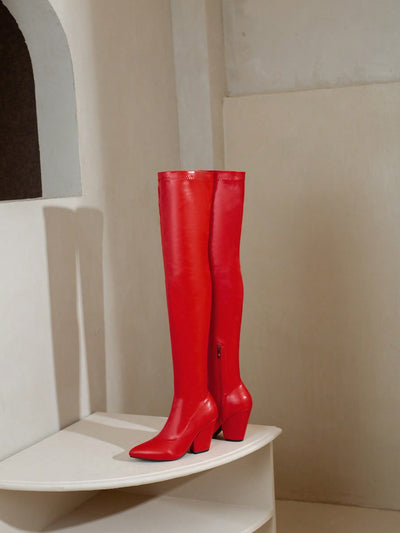 Sleek and Stylish: European and American Style Over-The-Knee Boots for Autumn and Winter