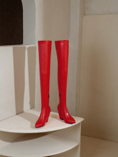 Sleek and Stylish: European and American Style Over-The-Knee Boots for Autumn and Winter