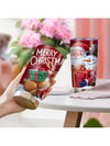 Festive Santa Claus Insulated Tumbler - 20oz Stainless Steel Travel Mug for Holiday Cheer