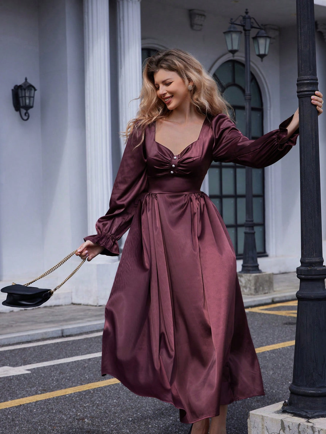 Step into timeless charm with this vintage French style dress featuring playful puff sleeves and a flattering cinched waist. The delicate metal buttons add just the right touch of elegance, making it perfect for breezy afternoons or stylish evenings out. Embrace classic romance with a fun twist!