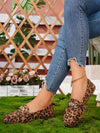 Leopard Print Rhinestone Loafer Moccasins: Comfort and Style in One