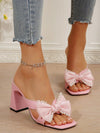 Chic Bowknot High Heel Sandals for Elegant Summer & Fall Style