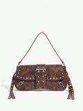 Studded baguette shoulder bag product view 35