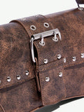 Studded baguette shoulder bag product view 38