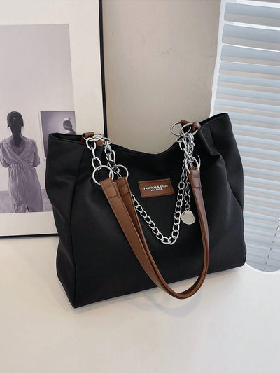 Classy Chain Decor Shoulder Bag: The Perfect Gift for Teachers and Travel Enthusiasts