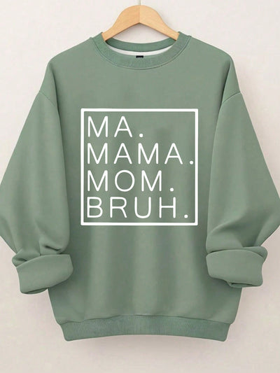 Heartfelt Style: Plus Size Slogan Sweatshirt for Women