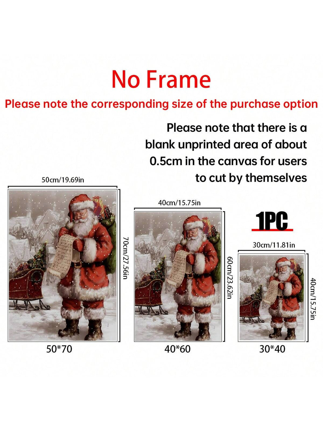 Bring holiday cheer to any room with this Vintage Santa Wall Art Print. Featuring textured canvas detail, this charming Santa adds a nostalgic touch to your hallway, bedroom, or living room. Perfect for spreading joyful vibes and festive warmth throughout your home this Christmas season.