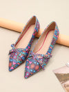 Vintage Chic: Graphic Patterned Flats for Spring and Autumn